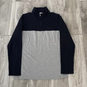 State & Liberty Mens Sz L Quarter Zip Pullover Shirt Sweater Heather Gray Blue - Picture 1 of 11