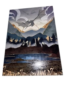 Displate SKYRIM HOLUNDER SCROLLS ALDUIN Metallplatte 12,5” x 17” - Bild 1 von 2