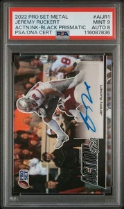 2022 Leaf Pro Set Metal Black Prismatic Jeremy Ruckert /20 PSA 9 MINT AUTO 8 - Picture 1 of 2