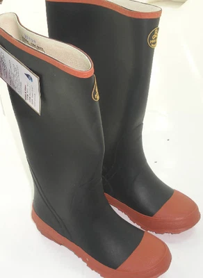 Proline 121Y-13 Boys Black Rubber Knee Boots Size 13 - Image 1 of 2