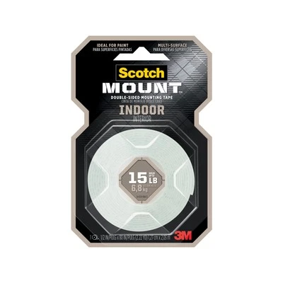 Cinta de montaje doble cara interior Scotch-Mount 2,54 x 318 cm Foto 1 de 4
