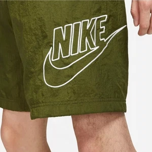 Neu mit Etikett Nike Logo gewebt Alumni Basketball Shorts grün mittelgroß - Bild 1 von 3