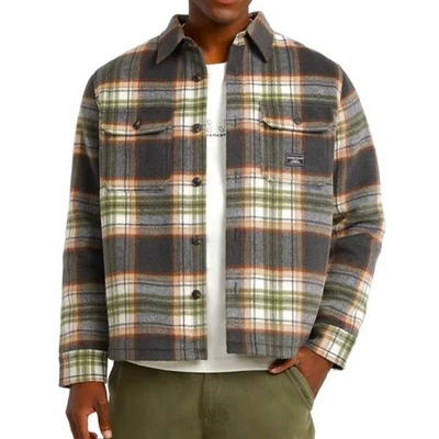 Chaqueta camisa acolchada a cuadros Guess Jeans para hombre M5BH68WI542 L91K Foto 1 de 4