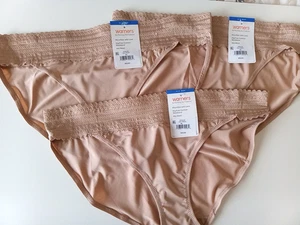 3 Paar Warner No Knipching No Problems Bikini Mikrofaser Höschen Gr. XL / 8 Neu mit Etikett - Bild 1 von 4