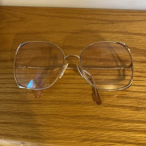 Vintage Marchon Ladies Marcolin Gold Frame Made In Italy With Case - Picture 1 of 10