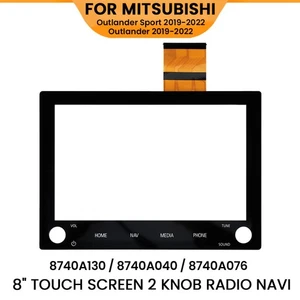 For Mitsubishi Outlander 19-22 Glass 8" Digitizer Touch Screen NAV Button Radio - Picture 1 of 9