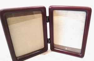 Double 5X7 Picture Frame Hinged Frame Vertical Photo Frames with Glass - Picture 1 of 2