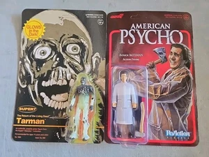 TARMAN + PATRICK BATEMAN Actionfigur Reaction Set Super7 American Psycho Glow - Bild 1 von 5
