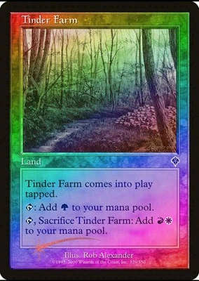Magic the Gathering TINDER FARM #329/350 Invasion Land Foil Common 2000 NM - Image 1 of 2