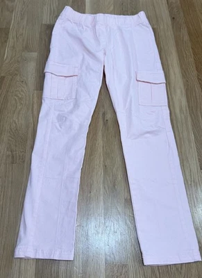 NEW Girls Hanna Andersson Pink Cargo Pull On Pants 150 Cm US 10 - Image 1 of 4