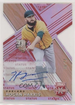 2019 Panini Elite Extra Edition Status Red Die-Cut /75 Hogan Harris #145 Auto - Image 1 of 2