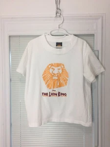 Youth Disney's the Lion King Broadway Musical White Shirt Size Medium 7/8 - Picture 1 of 7