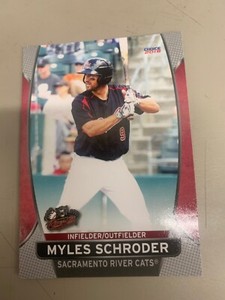Myles Schroder 2018 Sacramento River Cats Team Card