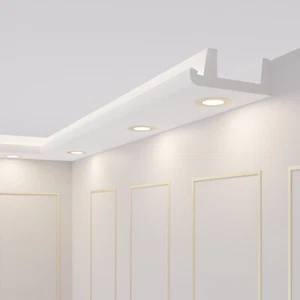10m Set: Blanc Led-Beleuchtungs-Stuckleisten-Profil OL-18 - Bild 1 von 12