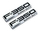 2pcs Chrome For 05-07 F350 LARIAT SUPER DUTY Logo Side Fender Badge 3D Emblem