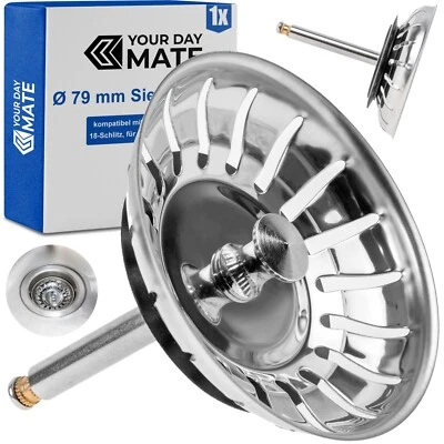 Spülbecken Siebkörbchen 79 mm passend für Blanco 119146 Küchenspüle Siebkorb Set - Bild 1 von 4