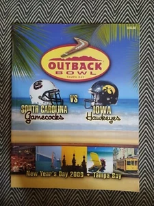 Outback Bowl 2009 Souvenir Program South Carolina Vs Iowa - Picture 1 of 2