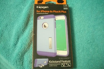 Soporte Spigen Slim Armor Violeta para iPhone 6 Plus y 6S Plus Foto 1 de 2