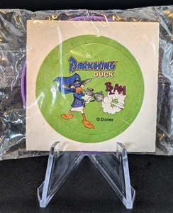 DISNEY DARKWING DUCK – 1992 KIDS MEAL FRISBEE TOY – MINI PURPLE DISC – SEALED - Picture 1 of 2