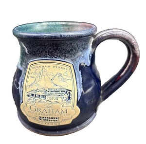 Deneen Pottery Graham Bed & Breakfast Coffee Mug Sedona Arizona Drip Glaze FLAW - Picture 1 of 7