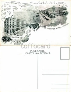 TRIESTE CITTA'-HOTEL MONCENISIO-HOTEL RAPALLO-C63-45 - Picture 1 of 1