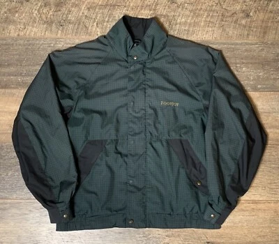 Footjoy Dryjoys Golf Jacket Houndstooth Green & Black Coat - Medium - Image 1 of 4