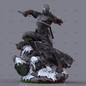 Anime Snake Eyes Figure Unpainted GK Model 3D Print Unassembled Resin Kits 19cmH - Picture 1 of 5