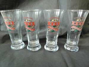 Collectable XXXX Castlemaine Glasses X 4 - Picture 1 of 5