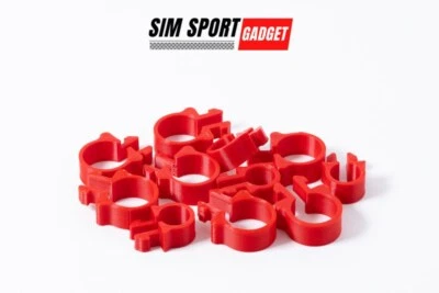 Cable Management Clip Pack of 10 for 8020 Sim Racing Profile 2 Sizes - Image 1 of 4