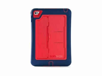 NUEVO Griffin Survivor Slim para iPad Mini 4ta generación azul noche/rojo protección contra caídas Foto 1 de 4