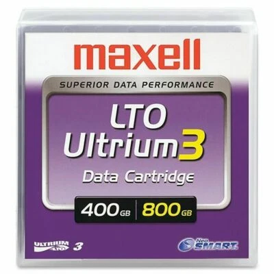Cartucho de datos Maxell Ultrium 3 LTOU3 400 XJ B regrabable 400 GB/800 GB 183900 x1 Foto 1 de 4