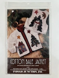 Vintage (1994) Indygo Junction #IJ335 COTTON BALE JACKET Pattern & Appliques - Picture 1 of 8
