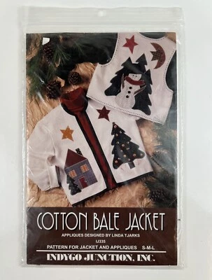Vintage (1994) Indygo Junction #IJ335 COTTON BALE JACKET Pattern & Appliques - Image 1 of 4
