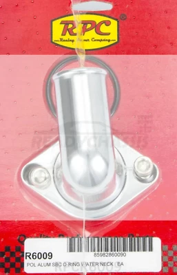 Se adapta a Racing Power 66-75 para Chevy V8 aluminio 90 grados cuello de agua pulido R6009 Foto 1 de 2