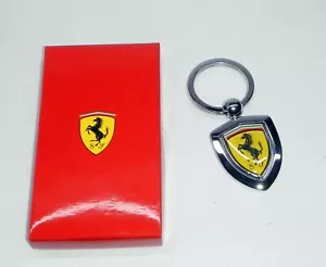 ORIGINAL FERRARI KEYCHAIN MANUFACTURED UNDER LICENSE FROM FERRARI SPA STAINLESS STEEL - Picture 1 of 5