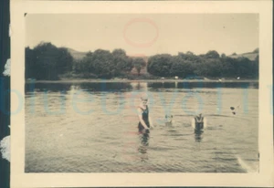 1915 Orig Foto Loch Nant Paddeln bei Kilchrenan 3,5x2,5" - Bild 1 von 3
