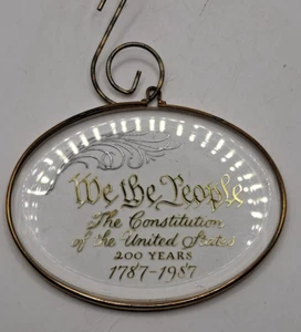 Vintage We the People Constitution Patriotic Christmas Acrylic Tree Ornament - Bild 1 von 3