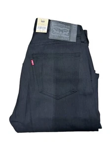 Levis 501 Shrink To Fit Button Fly Jeans Straight Leg Color Black Rigid 1582 - Picture 1 of 3