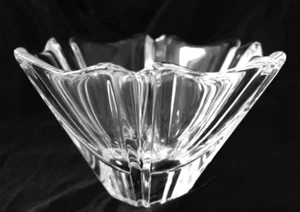 CUENCO DE JARRÓN MODERNO CRISTAL MEDIADOS DE SIGLO CUPIO 4"" ALTO X 5,5"" ANCHO - Imagen 1 de 10