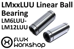 Rodamiento de bolas lineal LMxxLUU 6 8 10 12 mm CNC impresora 3D máquina taller de flujo - Imagen 1 de 9