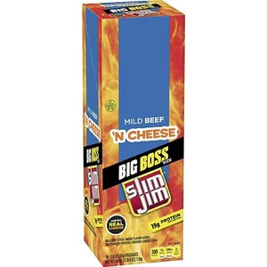 Slim Jim Big Boss Rindfleisch & Käse, 3 Unzen (18er Pack) - Bild 1 von 1