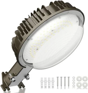 100 Watt LED Dusk Dawn Barn Light & Photocell Sensor Conduit Wall Mount 12000LM - Picture 1 of 9