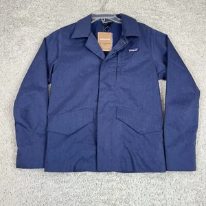 Patagonia Springer Mountain Jacket Mens Small Blue Button-Up Collared NWT - Picture 1 of 13