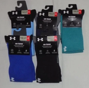 Under Armour Boys' UA Team Cushioned Over-The-Calf Socks 1Pr Youth 13.5K - 4.5 - Picture 1 of 11