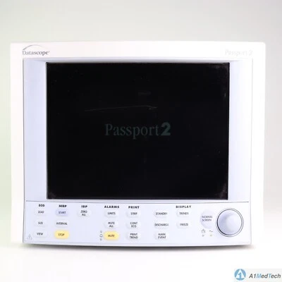 Monitor de paciente Datascope Passport 2 0996-00-0045-001 Masimo, IBP1, IBP2, impresora Foto 1 de 4