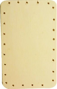 Fondo De Cesta Contrachapado Rectángulo 13x8cm - Graine créative - Picture 1 of 1