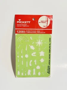 VINTAGE PICKETT RICHTUNGSPFEILE FARBSCHABLONE Nr. 12081 USA NOS - Bild 1 von 2