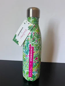 Botella de agua de acero inoxidable Lilly Pulitzer Starbucks S'well Palm Beach Jungle 17 oz - Imagen 1 de 6
