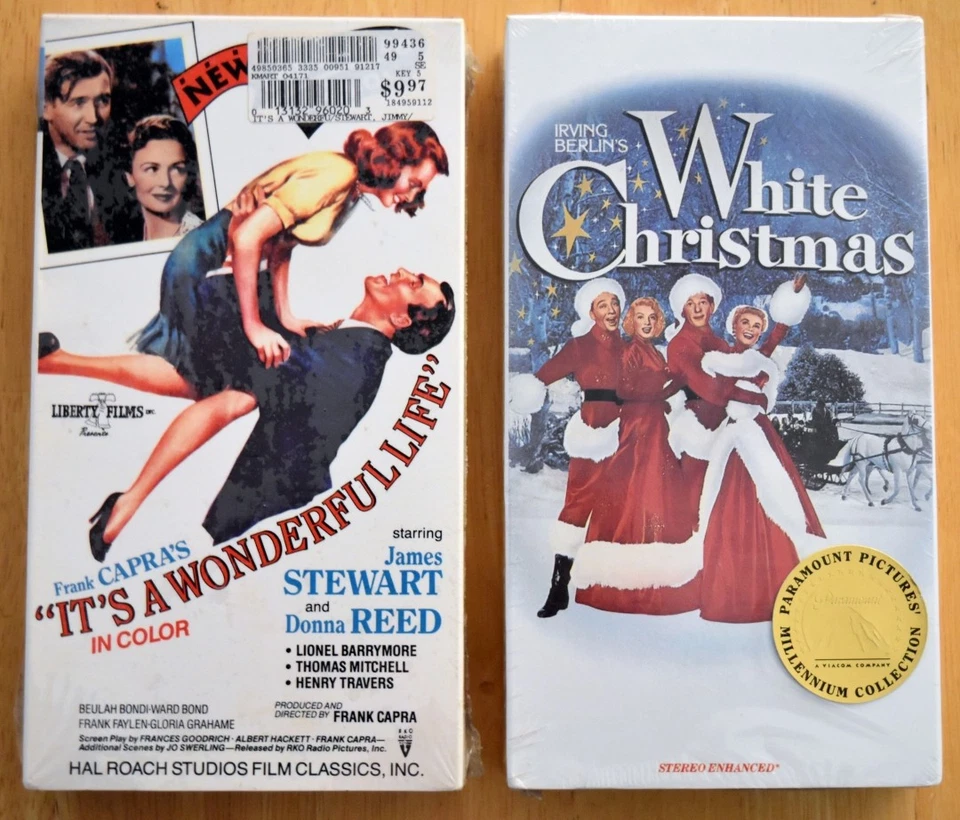 2 New & Sealed vhs Its a Wonderful Life (colorized version) & White Christmas - Image 1 of 2