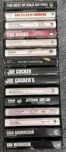 15 Classic Rock Cassettes With Case - Doors Genesis Cocker Seger LRB Dylan More - Picture 1 of 6